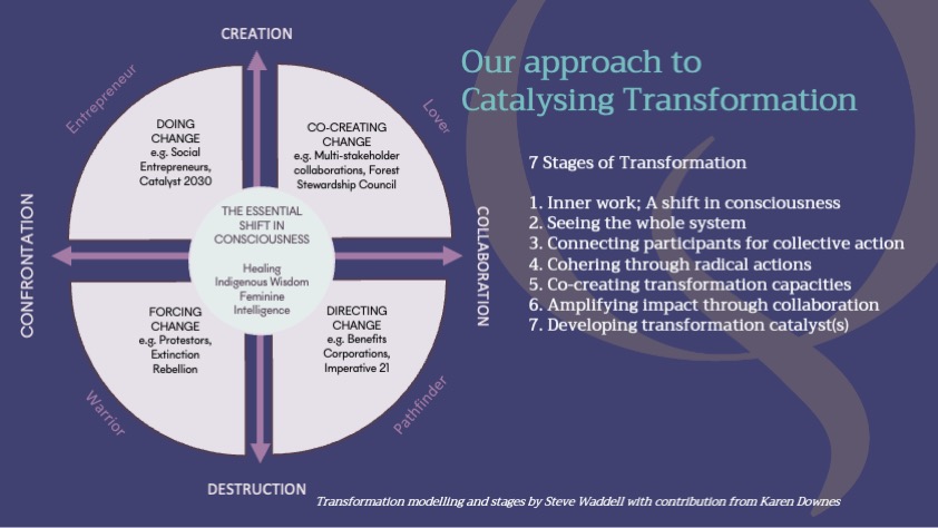 Our approach to Catalysing Transformation